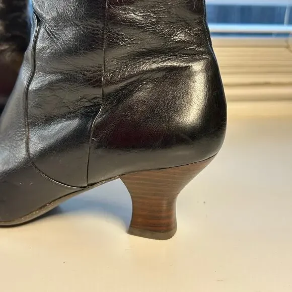 Naya Dalia black leather knee-high boots womens Sz 8